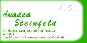 amadea steinfeld business card